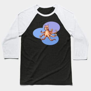 Octopus-sy Cat Baseball T-Shirt